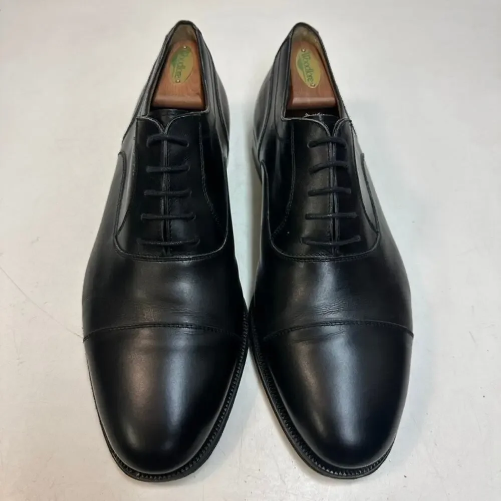 VERY GOOD Bally Kensington Oxford Black Calf Made in Italy UK 11 EEE US 12 EE